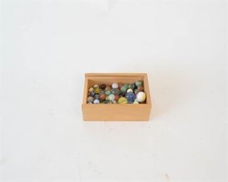Assortment of Vintage Marbles
