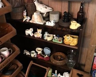 Two vintage trolls (Scandinavian?); many fun items.