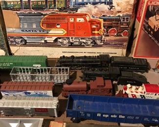 A closer look at some of the model trains.
