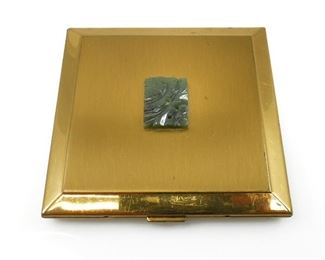 VOLUPTE BRUSHED FINISH COMPACT CARVED JADE ACCENT