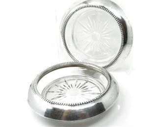 FRANK WHITING STERLING SILVER COASTERS