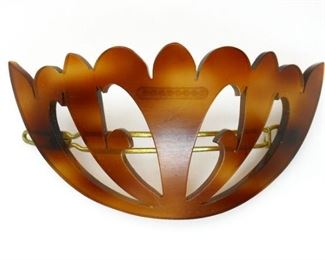 VINTAGE FRANCE FAUX TORTOISE SHELL HAIR CLIP