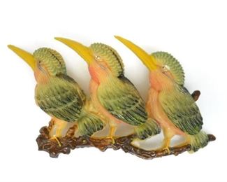 MARVELOUS CELLULOID KOOKABURRA VINTAGE BROOCH