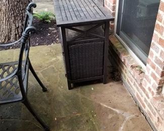 Patio Side Table,  need to dust it!