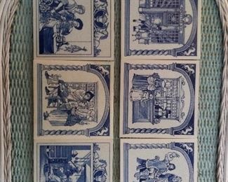 Delft handmade Pharmaceutical tiles.$110 fot all