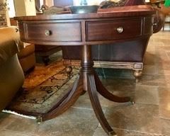 Bradford aren’t Table . THE HEIGHT IS 29 INCHES. Measures 35.50 across. ETHAN ALLEN. Original Price $2,439.00 Currently listed in retail store $1,951.20 as sale price.
