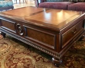 ETHAN ALLEN COFFEE TABLE. STILL BEING SOLD CURRENTLY AT THE ETHAN ALLEN SHOWROOM.