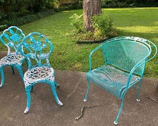 cast iron chairs