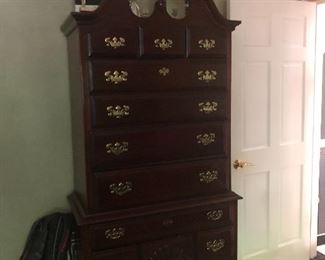 Federal 11-Drawer Bureau by Cherry Hill.  (Trophies not available)