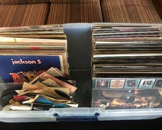 Classic vinyl LP's and 45's.
