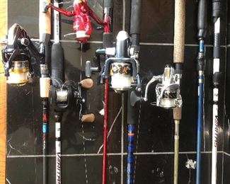 Plenty of great rods & reels as well as other fishing gear - nets, waders, more!