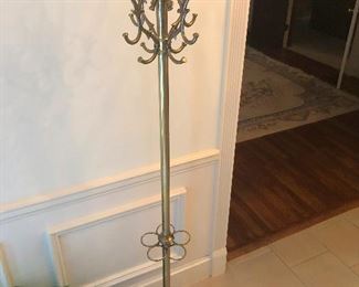 Real Brass Coat and Umbrella Rack (or awesome medieval jousting weapon, you decide)