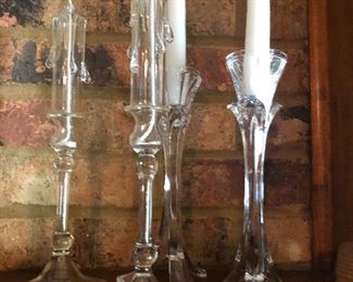 crystal candle holders and oil lamps