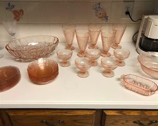 pink glass glass stuff