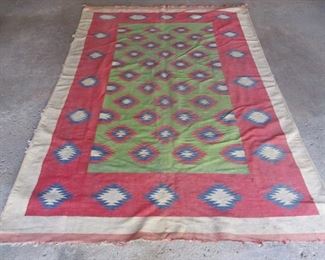 69 x 102 Indian Dhurrie rug