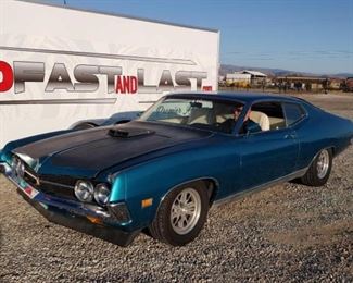 #135: 1971 Ford Torino, Running Driving Car!! More info coming soon! See Video!
VIN: 1A35C147219 ODO Reads: 28,693

California title in hand. 
Estimated DMV registration fees: $226 and $70 doc fees 