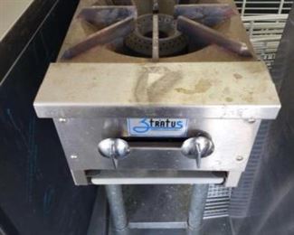 #624: Commercial Stratus Double Burner Model SHP-12-2
Measures approximately 34" x 12" x 30.5"