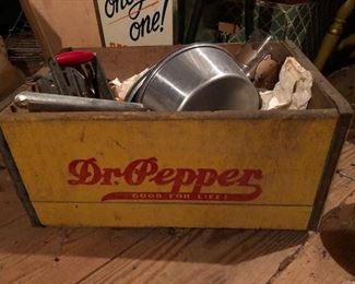 Vintage Dr Pepper Wooden Drink Box