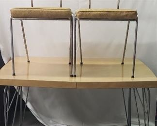 Mid-century Table and Four Chairs