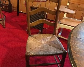 Rush bottom chairs