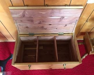 handmade cedar lined chest