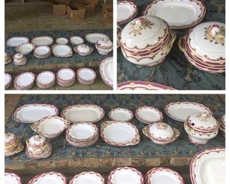 64 piece set of early 19th century English Staffordshire china--it truly has to be seen to believed