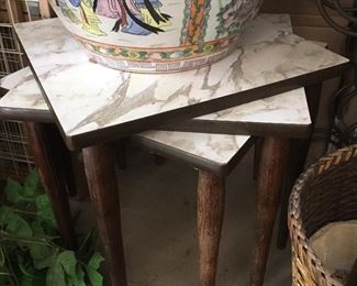 really cool, convenient and stylish triple stacking small table set.