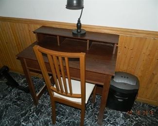 desk with chair