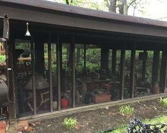 Artist studio filled with Minnesota pottery