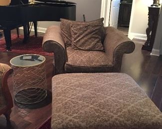 oversize chair and ottoman