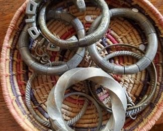 Money / currency brass bracelets from Africa