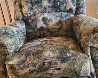 Unique fabric rocker recliner