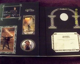 Season two page and coin