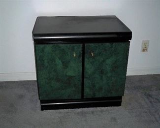 Green and Black night stand