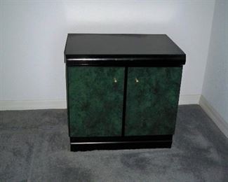 Green and Black night stand