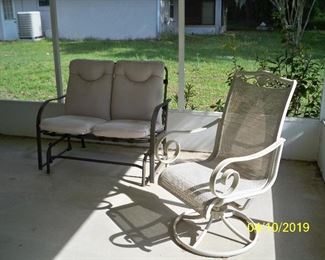 Patio glider , Patio chair