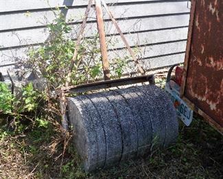 Cement lawn roller