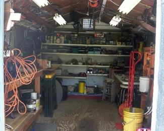 Interior of shed pictures, for the next few.