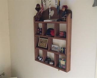 Curio with Swedish collectibles