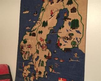 Fabric map of Scandinavia
