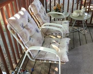 Nice pair of outdoor chairs 