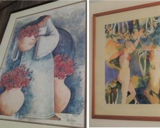Pretty woman lithographs by Mullan