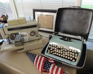 sewing machine and typewriters
