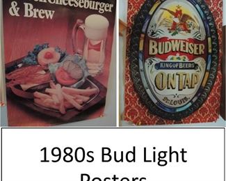 Posters Budweiser and bud light