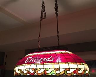 Stained Glass Billiard Light