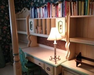 Additional bedroom furniture matching set, vanity desk, bookcases