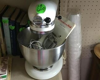A Kitchen Aid mixer.