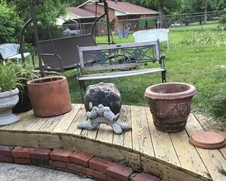 More pots and yard items.