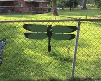 Wood hanging dragonfly.