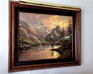 #3 - Thomas Kinkade "Almost Heaven - It Doesn't Get Much Better II" - signed limited edition framed canvas print - includes Certificate of Authenticity